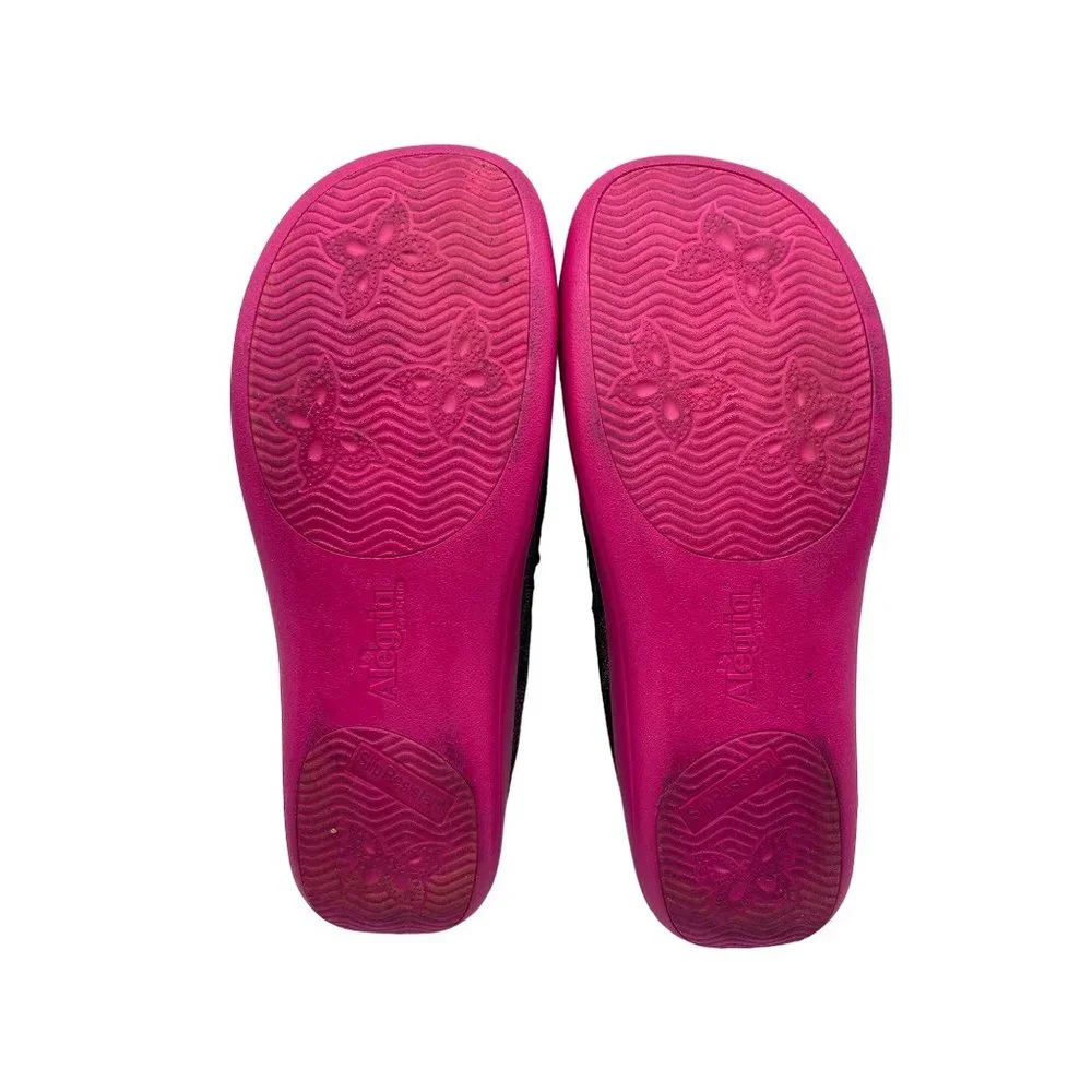 Alegria Floral slip-on Nursing Medical professional shoes women size 39 KAY-884 - Picture 5 of 9